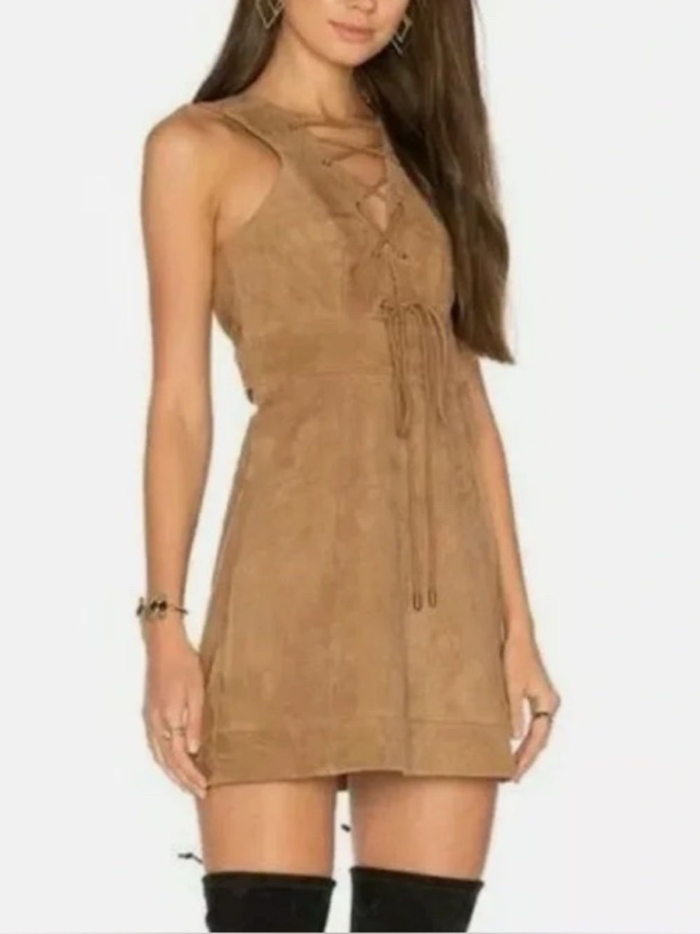 Majorelle Rosa Leather Dress Size M